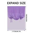 thumbnail image 3 of HLONK Contemporary White Solid Print Kitchen Curtains  30 x 46 In, 3 of 7
