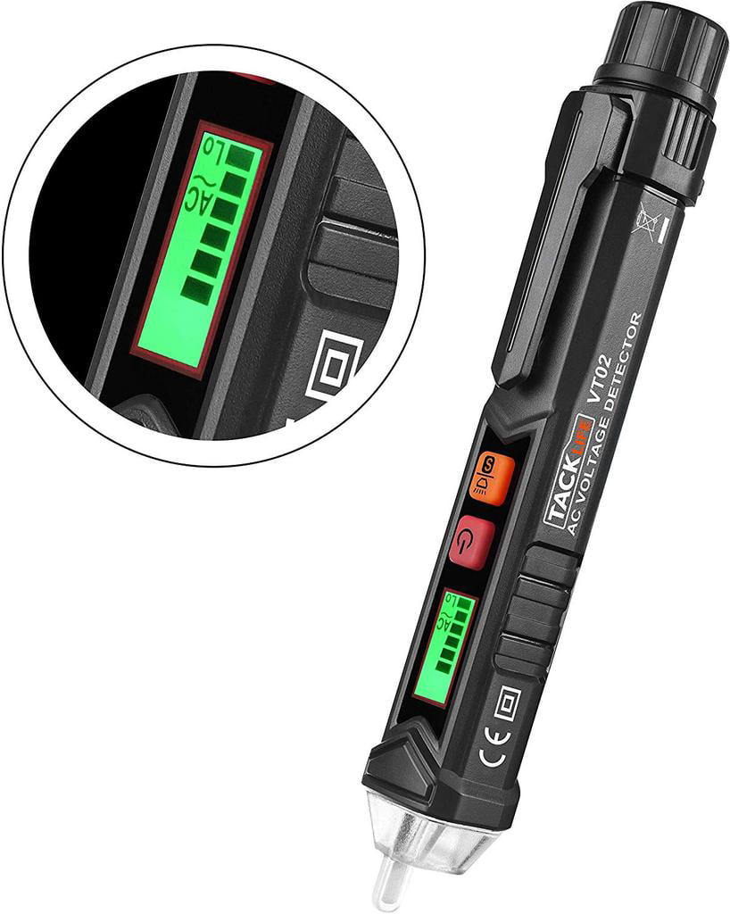 Tacklife VT02 Non-Contact Voltage Tester with Adjustable Sensitivity for sale online