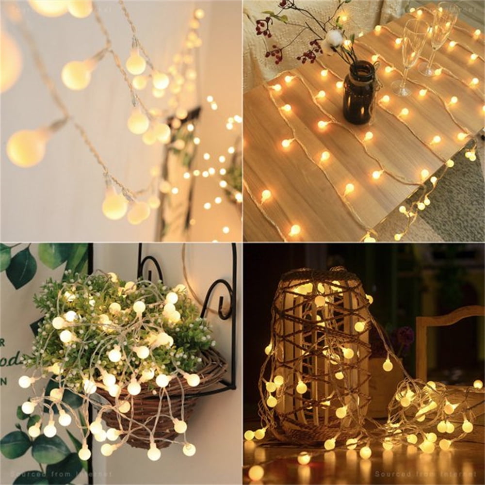 20 Leds Fairy Lights Ball Lights String, Battery Operated Lights For Diy  Wedding Party Bedroom Patio Christmas, Outdoor Camping Stall Decoration  Arrangement Birthday Canopy Tent Light String Light Belt, Battery Excluded,  - Temu