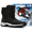 Black, variant on Waterproof Winter Boots for Men, Heavy-duty Snow Boots with Anti-slip Traction and Warm Fleece Lining, Long Plush Design Tactical Hiking Boots for Men.