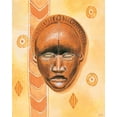 thumbnail image 2 of Nauts, Frans 26x32 Black Ornate Wood Framed with Double Matting Museum Art Print Titled - Mask III, 2 of 4