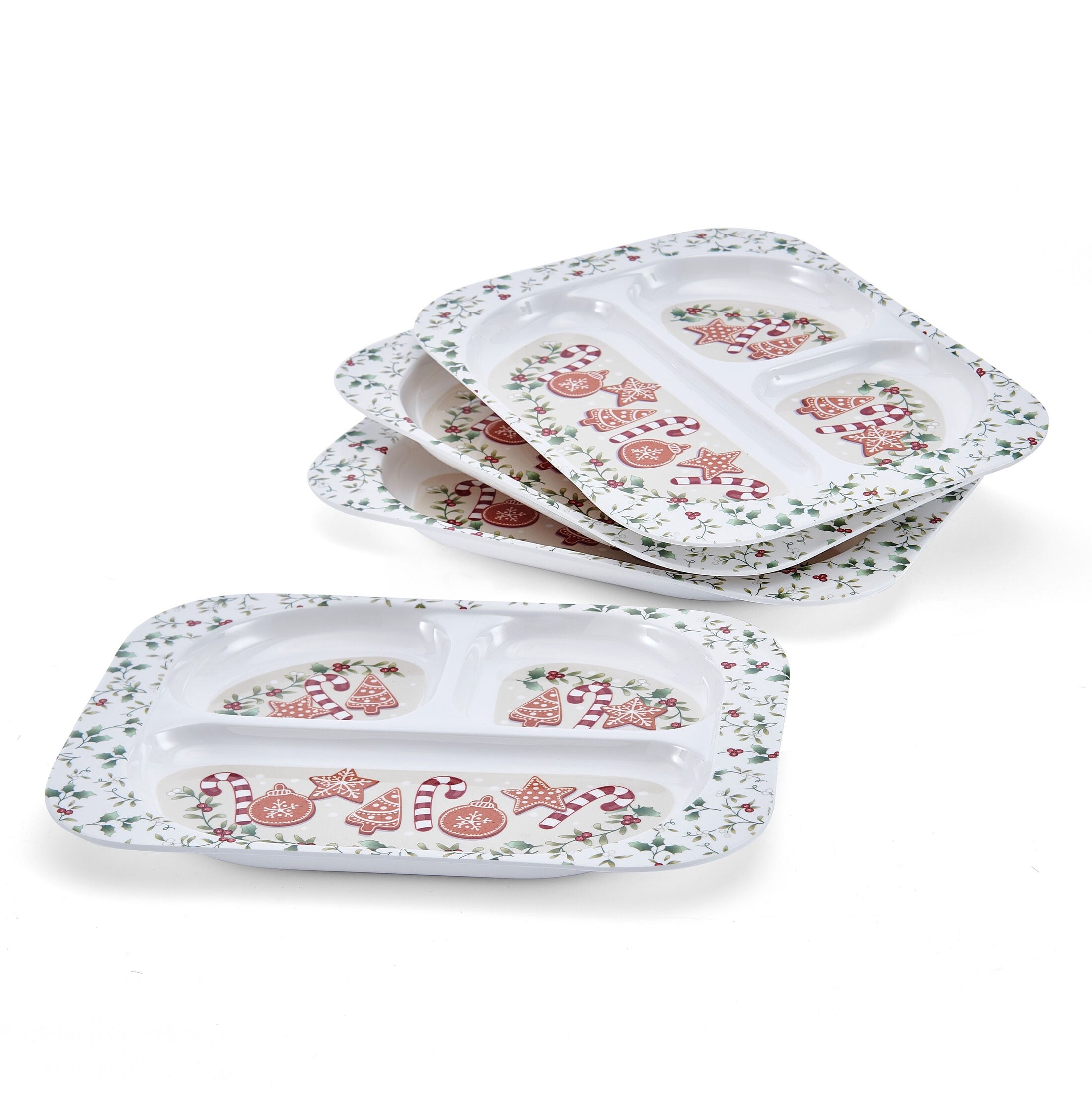 Pfaltzgraff Winterberry Cookie Melamine Tray Set of 4