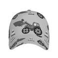 thumbnail image 2 of Uemuo Gray Tractor Pattern Baseball Cap Golf Dad Hat Adjustable Original Classic Low Profile Cotton Hat Unconstructed Plain Cap Men Women, 2 of 9