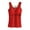 Red, variant on Elainilye Fashion Womens Thermal Underwear Tops Winter Self-heating Lace Warm Underscrubs Seamless Fleece Bottoming Cold-proof Vest,Black
