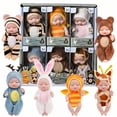 thumbnail image 1 of Set de regalo para minimuñecas SwankyStyle de 4 pulgadas con ropa de animales, 1 of 3
