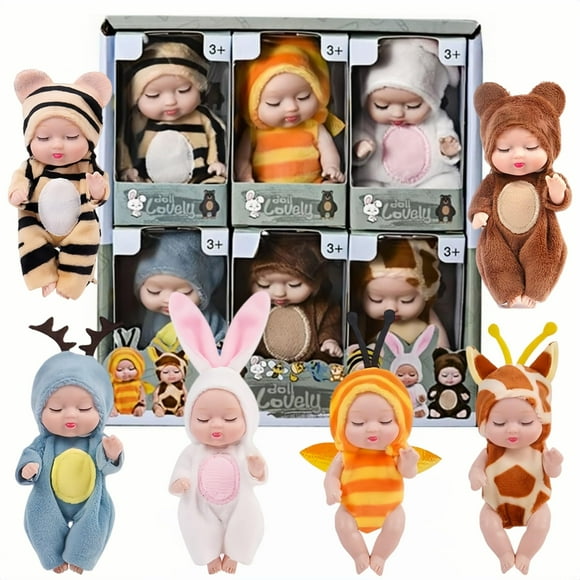 Set de regalo para minimuñecas SwankyStyle de 4 pulgadas con ropa de animales
