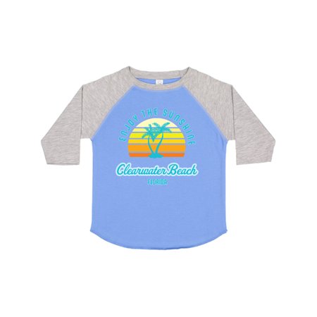 

Inktastic Summer Enjoy the Sunshine Clearwater Beach Florida in Blue Gift Toddler Boy or Toddler Girl T-Shirt