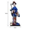 thumbnail image 4 of Muñeca geisha japonesa con kimono, muñeca kabuki, muñeca oriental japonesa, escritorio Estilo F, 4 of 9