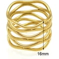 thumbnail image 2 of Stainless Steel Braide Wave Wrap Style Statement Promise Anniversary Ring, 2 of 8