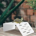 thumbnail image 1 of WRITWAA Aquatic Turtle Basking Platform White Plastic Ramp for Turtle Habitat and Tank Decor, 1 of 6