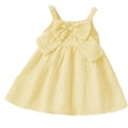 thumbnail image 2 of Noric Girls Summer Dresses Sleeveless Spaghetti Strap Princess Dresses with Big Bow Tie Loose Fit A Line Swing Dresses Ages 0-9, 2 of 6