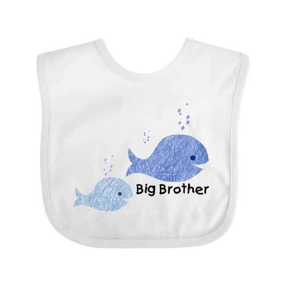 Inktastic Big Brother with Lil' Brother Boys Baby Bib