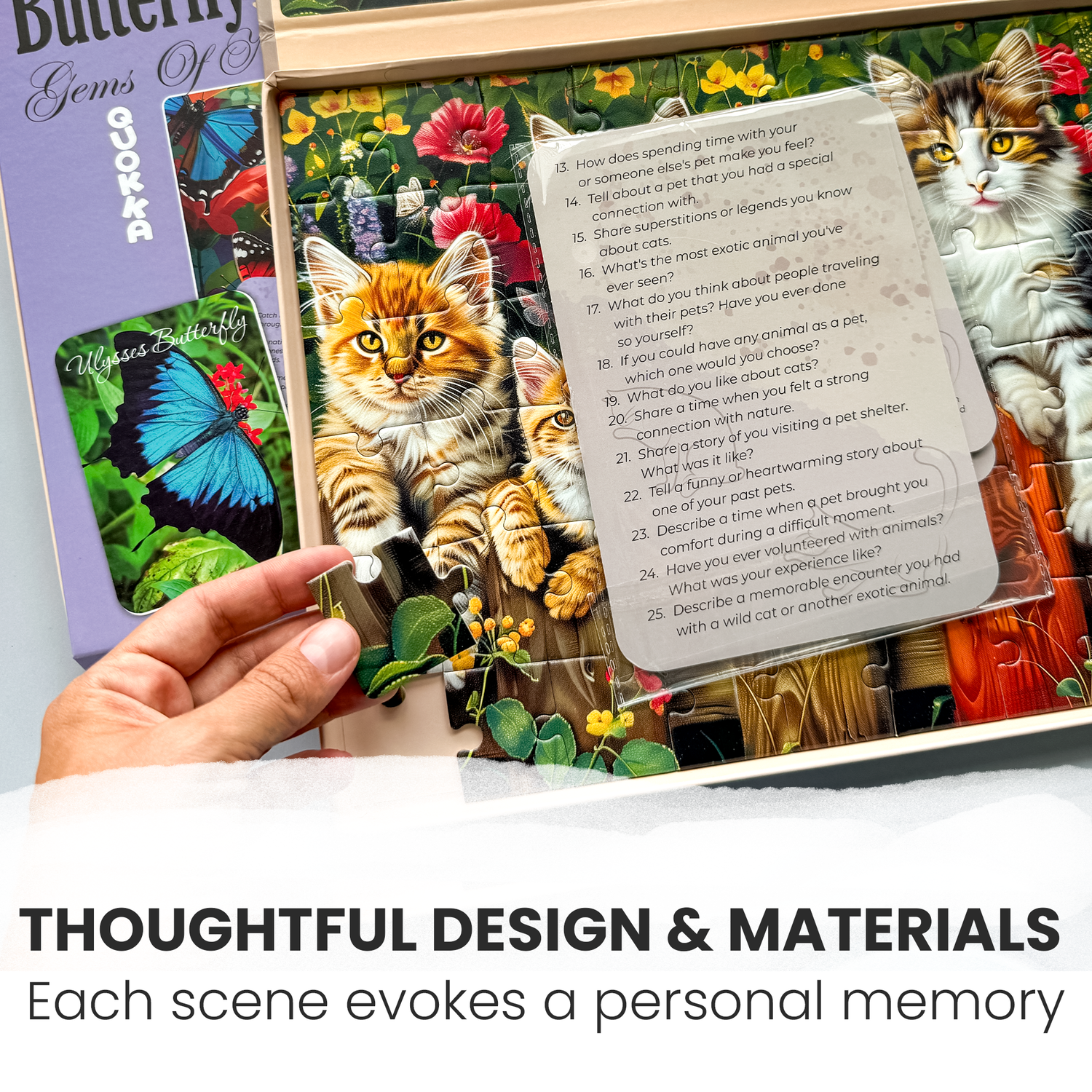 Quokka Puzzles for Seniors – 3-Set Dementia Activities for Elderly, Alzheimer’s Garden & Oasis
