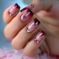 thumbnail image 1 of Valentines Press on Nails Sutaozhi, 24 unidades, pantalones cortos cuadrados con 3D, 1 of 7