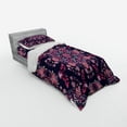 thumbnail image 2 of Ambesonne Ethnic Bedding Set 3 Pcs, Spring Blossoms, Twin, Indigo Pink Pale Pink, 2 of 2