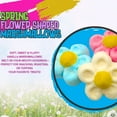 thumbnail image 2 of (2) Spring Flower Shaped Vanilla Marshmallows, 5.1oz Pack Soft Sweet Fluffy Treats Easter Basket Fillers Stocking Stuffer Hot Chocolate  Toppings Baking Dessert Sweets Snacking Campfires Smore's, 2 of 7