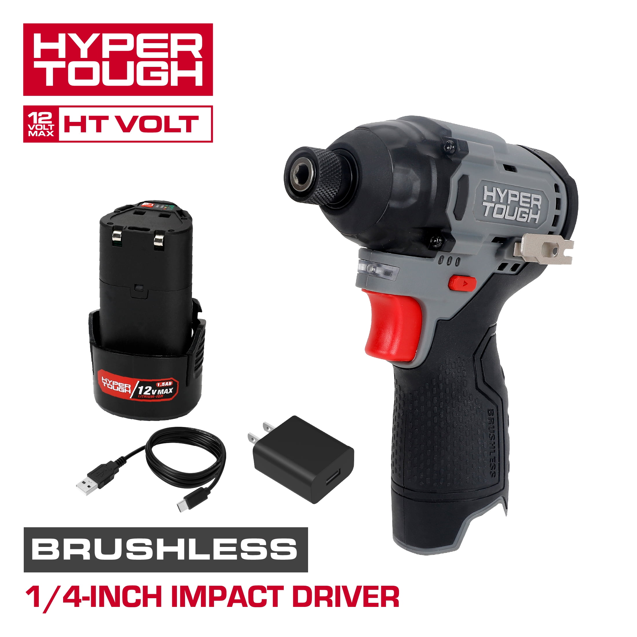Hyper Tough 12V Brushless Impact Driver