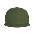 thumbnail image 3 of DouZhe Casquette à Visière Plate Snapback, Design Cœur d'Amour Rouge Fleur de Feu Imprimés Réglables Vert Casquette de Baseball Adulte, 3 of 6