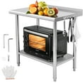 thumbnail image 1 of GarveeTech Table de Préparation en Acier Inoxydable, Table de Travail Commerciale 24x30 Pouces Homologuée NSF avec Tablette Inférieure Réglable pour Cuisine et Restaurant, 1 of 4