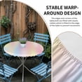 thumbnail image 2 of Pink Purple Round Tablecloth for 36-44 Inch Tables,Fitted Table Cover with Elastic Edge,Modern Colorful Ombre Abstract Tie Dye Art Waterproof Outdoor Table Cloth Protector for Patio Garden Dinner, 2 of 9