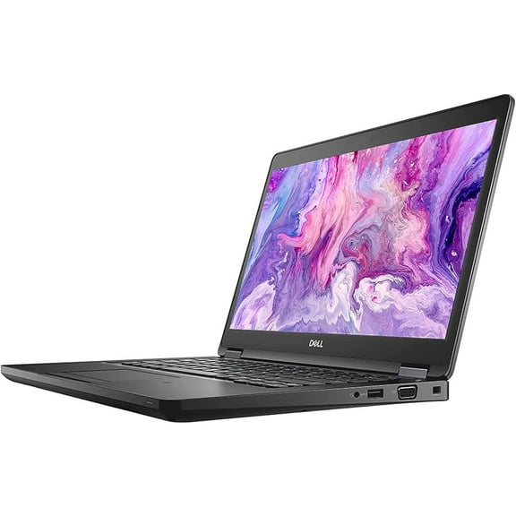 Dell Latitude 5490 14" FHD Business Laptop, Intel i5-8350U Quad Processor, 16GB RAM, 512GB PCIe SSD, Intel UHD Graphics, Backlit Keyboard, HD Webcam, Windows 11 Pro, Black
