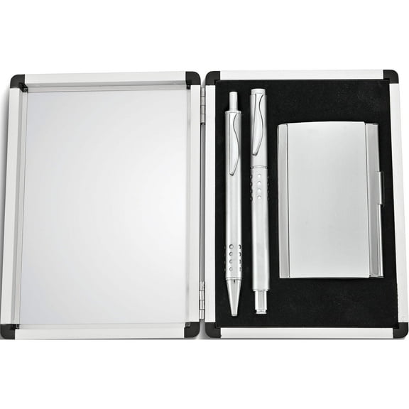 Fashion Ballpoint Pen, Roller Pen And Business Card Holder Set (4.75 X 6.5) Made In China gm2699