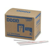 Stir Sticks, Plastic, 5-1/2", 1000 per Box, White w/ Red Stripes [Set of 2]