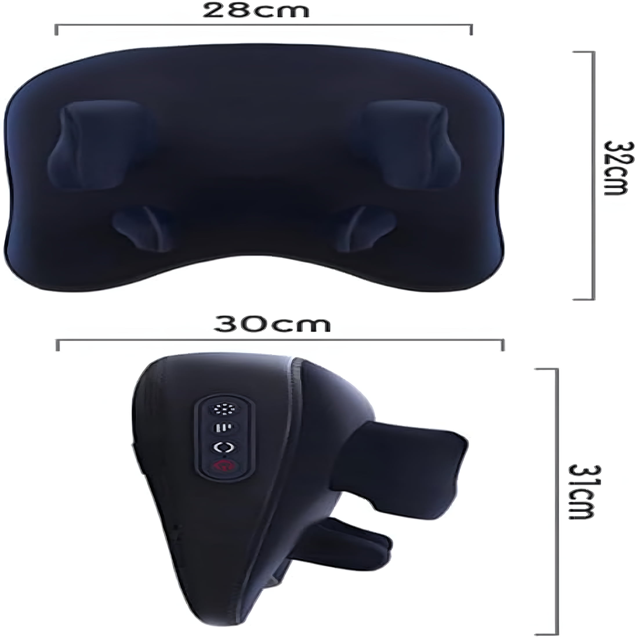OITY Pillow Neck & Shoulder Massager,Adaptive Thermoknead 3D System,Neck Massager with Rolling Nodes,Neck Massager Pillow Three Modes and Strengths,Heat,Adjustments,For Neck Relaxation