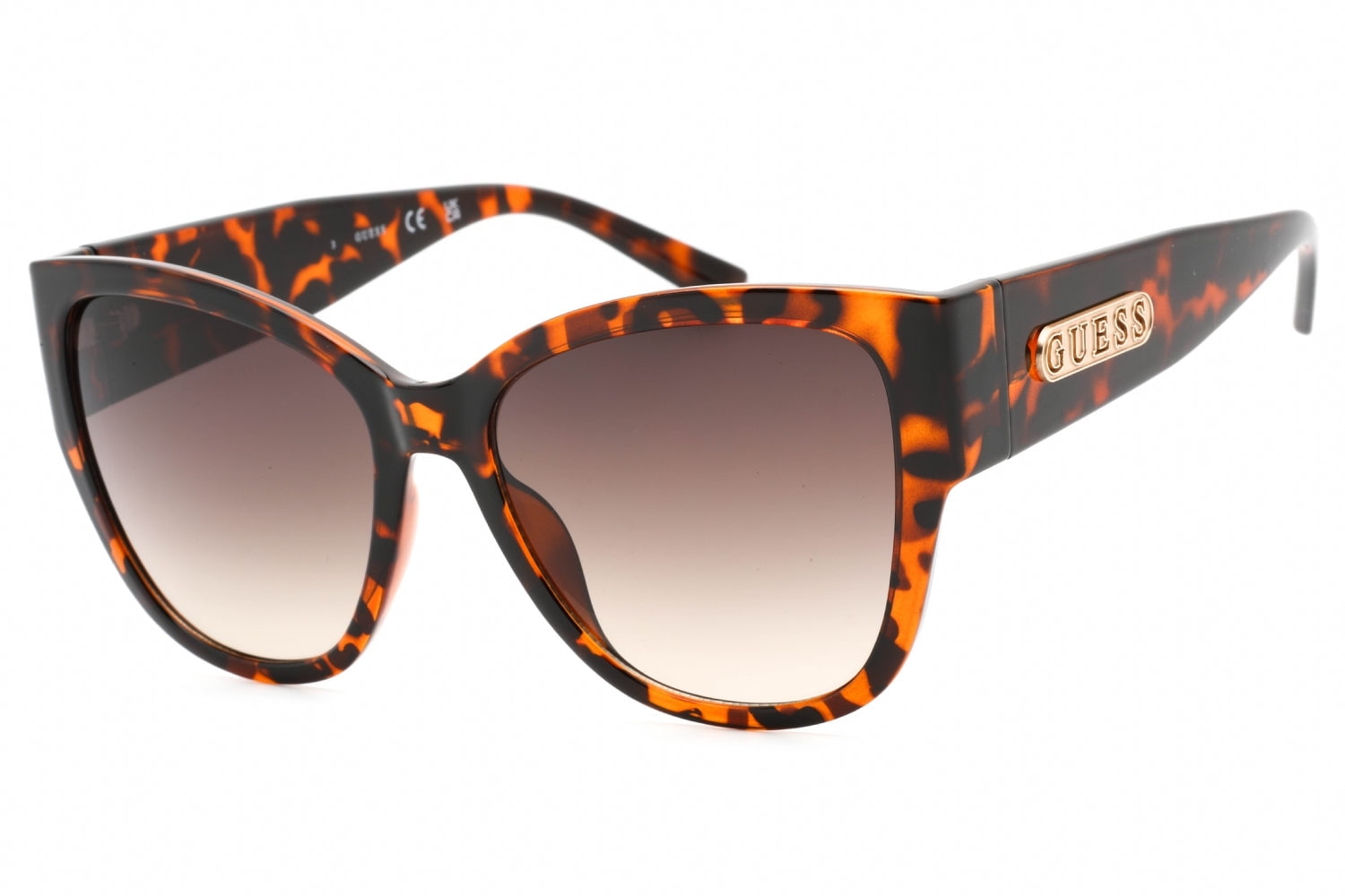 GUESS Factory Women's Sunglasses, Rectangular, Dark Brown Frame