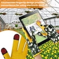 thumbnail image 3 of HOMEIORA 1 Pair Leather Gardening Gloves for Women Thorn Proof Garden Gloves Touch Screen Working Gloves Gifts, M, 3 of 8