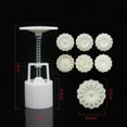 thumbnail image 3 of Vxdvou Circular Flower Molds Set, 6-Piece Flower-Shaped Plunger Molds for Baking & Cake Decoration, High-Quality Kitchen Tools for DIY Desserts, Perfect for Home Bakers & Cake Lovers, 3 of 9