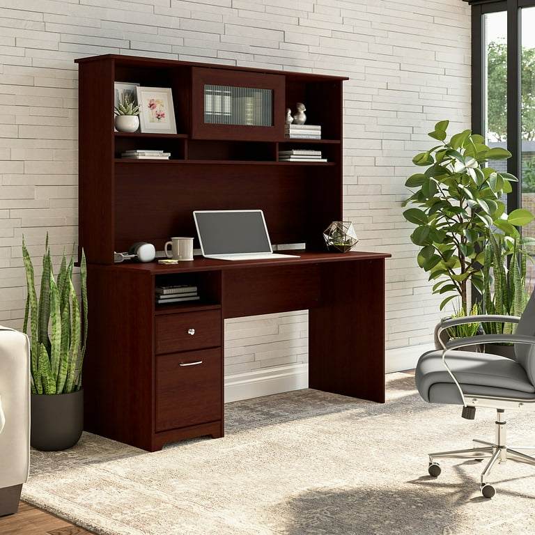 Bush computer desk with hutch discount