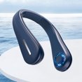 thumbnail image 4 of Ventilador de cuello portátil sin aspas 2400 MAh Ventilador personal silencioso para deportes al aire libre (Azul) Likrtyny Libre de BPA, 4 of 6