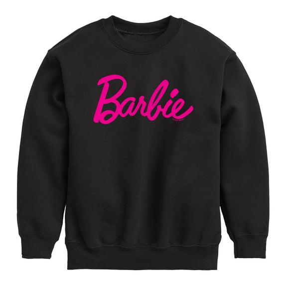 Barbie - Barbie Classic Logo - Youth Crew Fleece Sweatshirt