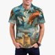 thumbnail image 1 of Fotbe Red Blue Dragon Battle Epic Camiseta Polo de Golf para Hombre con Estampado – Camisa Deportiva Transpirable con Cuello Abotonado-4X-Large, 1 of 6