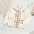 thumbnail image 2 of Gibobby Sweater Unisex Toddler Baby Girls 0-12 Months 2t 3t 4t 5t Toddler Long Sleeve Button Front Cardigan Sweaters Casual Kids Fall Winter Clothes(4-5 Years,White), 2 of 5