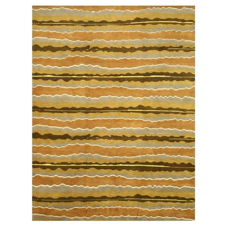 EORC S515MU Hand Knotted Wool Nepalese Rug, 8'7 x 11'2, Multi