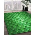 thumbnail image 3 of Ahgly Company Machine Washable Indoor Rectangle Transitional Green Area Rugs, 4' x 6', 3 of 7