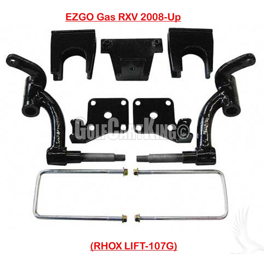RHOX 6" Drop Spindle Lift Kit EZGO RXV Gas 20082013 Golf Cart