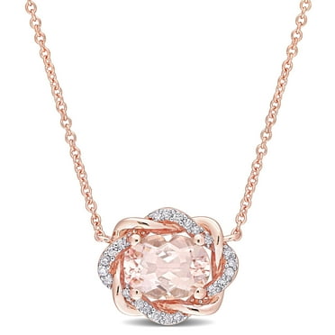 Everly Women's Morganite 10k Rose Gold Necklace