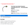 thumbnail image 2 of Cornering Lamp Socket Connector - Compatible with 1997 - 1998 Oldsmobile Regency, 2 of 2