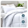 thumbnail image 2 of Comforter Set - Super King Size - Ultra-Soft - Goose Down Alternative - Premium 1800 Series - All Season Warmth (Super King, White), 2 of 6