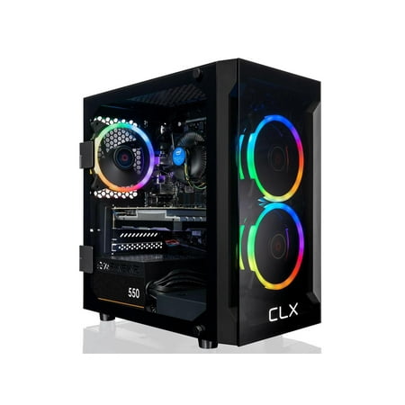 CLX SET Gaming Desktop - Intel Core i5 10400F 2.9GHz 6-Core Processor, 16GB DDR4 Memory, GeForce GTX 1650 4GB GDDR5 Graphics 1TB NVMe M.2 SSD, WiFi, Win 11 Home 64-bit