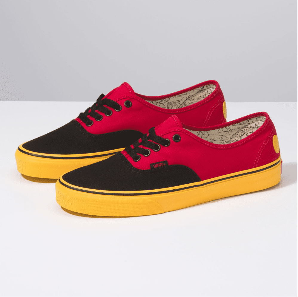red yellow and black vans
