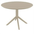 thumbnail image 3 of Compamia Sky 42 inch Round Dining Table Taupe, 3 of 8