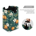 thumbnail image 3 of Yayeee Freestanding Laundry Hamper with Handle Collapsible Large Storage Basket for Clothes, Floral Orange Pattern, 3 of 7