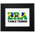 thumbnail image 1 of Brazil Table Tennis - Olympic Games - Rio - Flag Framed Print Poster Wall or Desk Mount Options, 1 of 5