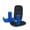 Dark Blue, variant on BUNDLE: Top Glides FlexFit Universal Ski Glides with GlidePads (Gray)