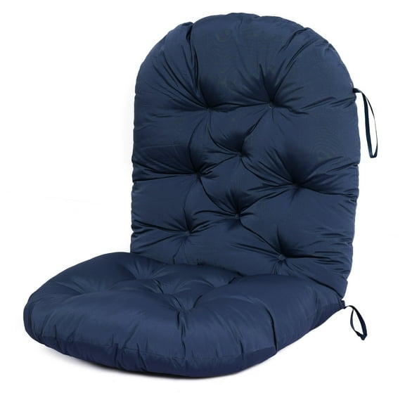 BENJM Polyester Solid Twill Swivel Rocker Chair Cushion, 47 " x 23.6",Navy Blue