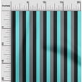 thumbnail image 1 of oneOone Tissu Polyester Lycra Bleu Aqua Rayures Tissu pour Robe Tissu Imprimé au Mètre 56 Pouces de Large-9k7, 1 of 4
